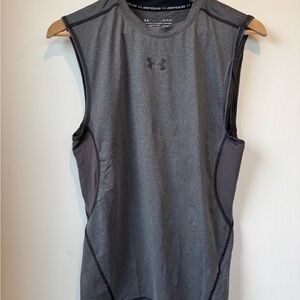 Under Armour Gray Compression HeatGear Athletic Tee